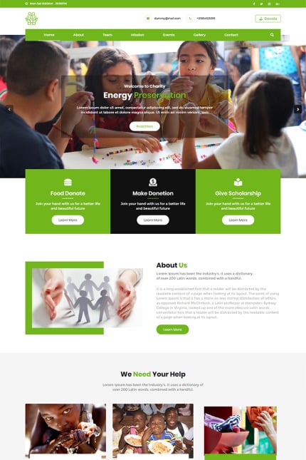 Template #78518 Charity Children Webdesign Template - Logo template Preview