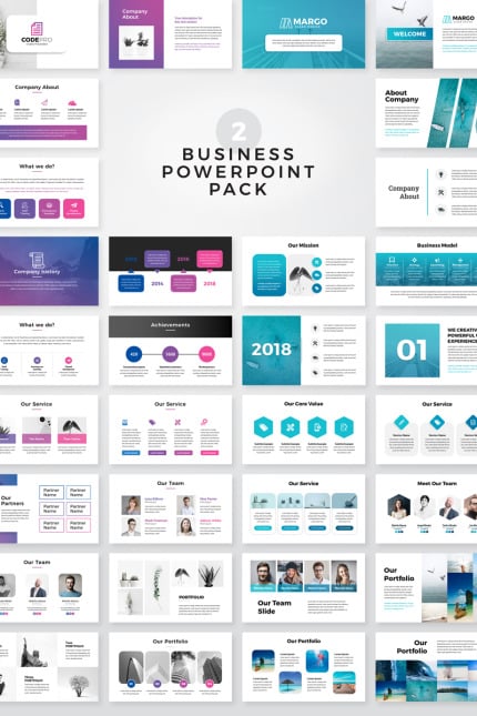 Template #78578 Powerpoint Business Webdesign Template - Logo template Preview