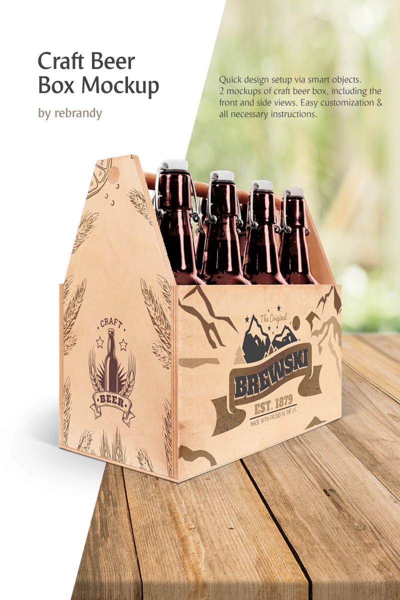 Download Craft Beer Box Product Mockup #78502