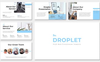 Droplet Pitch Deck PowerPoint template