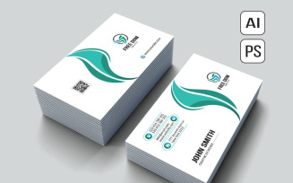 Simple Print Business Card - Corporate Identity Template