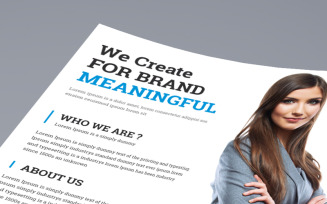 We Create Brand Flyer - Corporate Identity Template