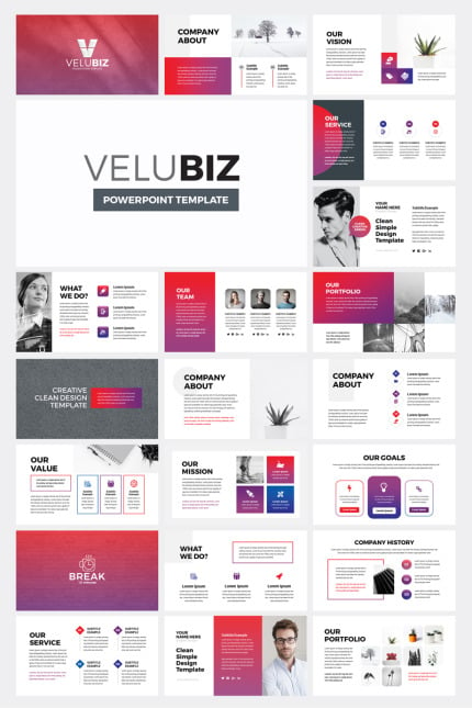 Template #78742 Powerpoint Presentation Webdesign Template - Logo template Preview