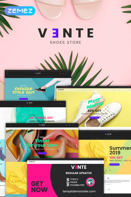 Kit Graphique #78752 Chaussures Magasin Web Design - Logo template Preview