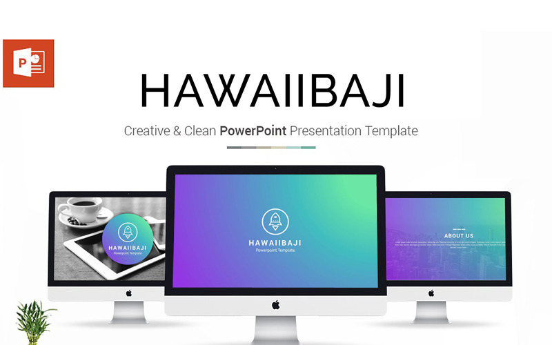Hawaiibaji Presentation PowerPoint template PowerPoint Template