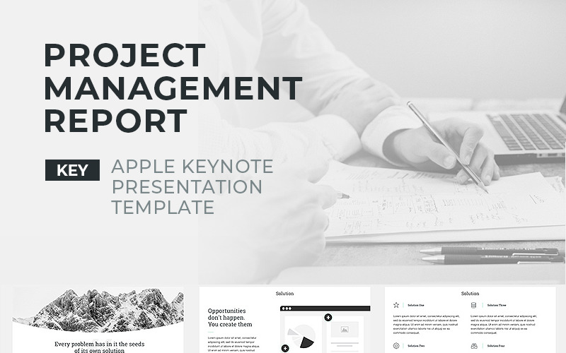 Project Management Report - Keynote template Keynote Template