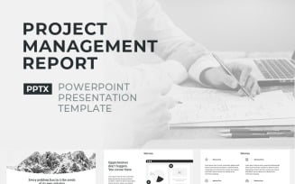 Project Management Report PowerPoint template