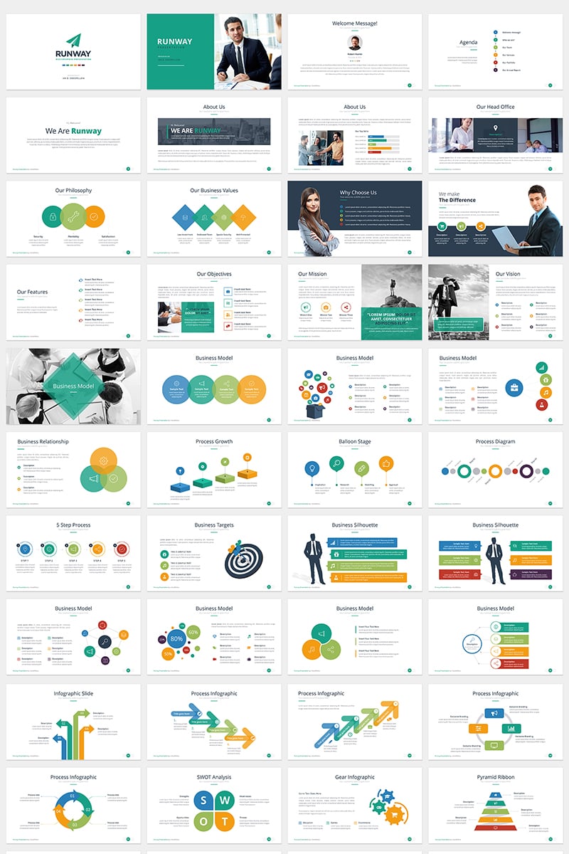 RUNWAY PowerPoint Template #78759