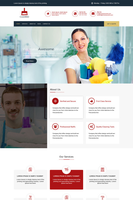 Template #78855 Cleaning Service Webdesign Template - Logo template Preview
