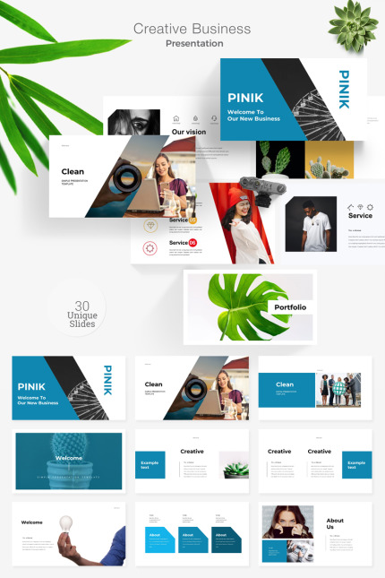 Template #78867 Powerpoint Business Webdesign Template - Logo template Preview