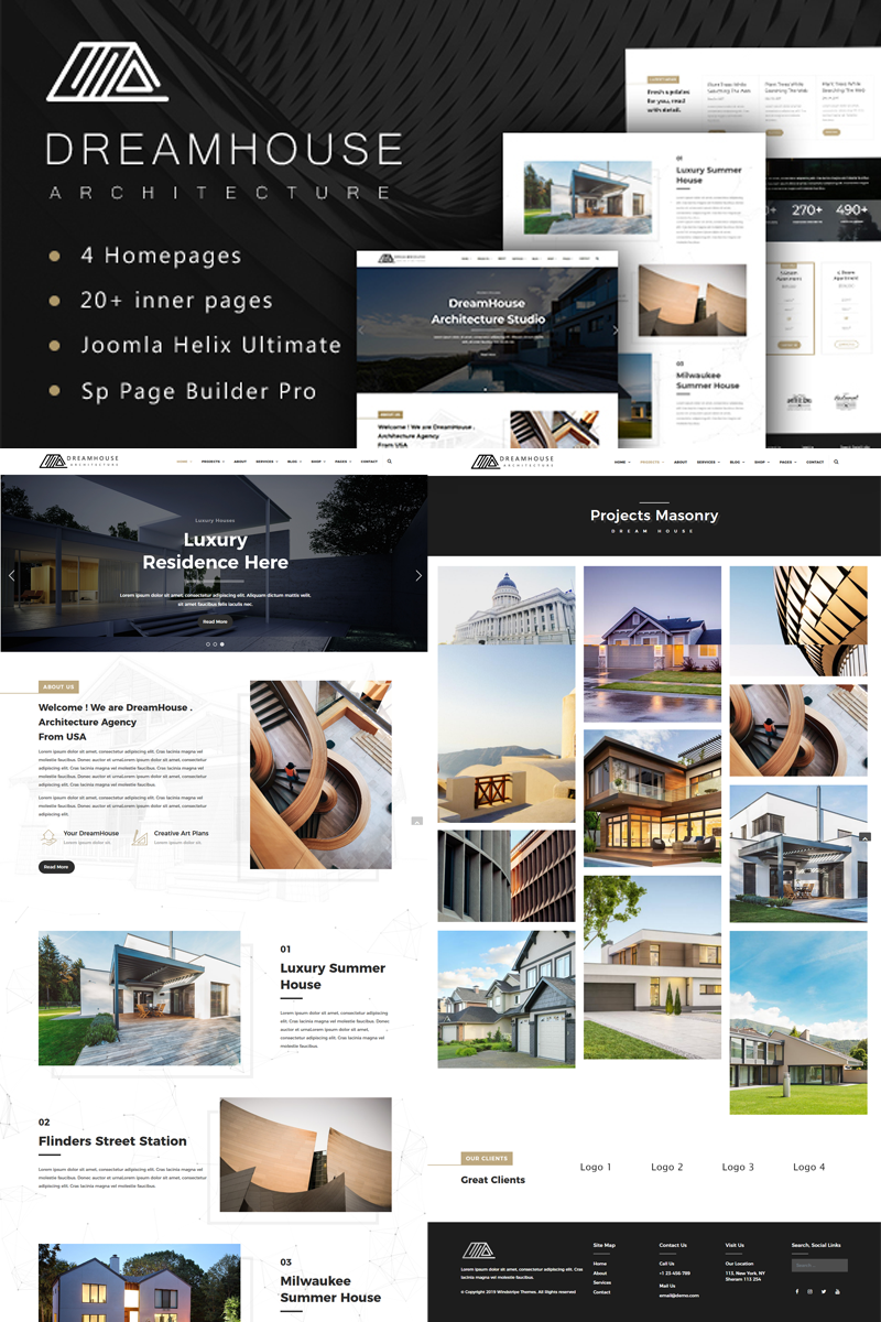 Dreamhouse - Architecture & Interior Design Joomla 5 Template