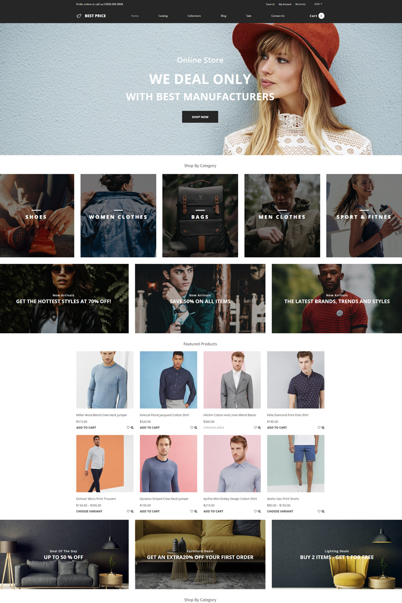 Best Price - Wholesale Store Multipage Creative №78871 - скриншот
