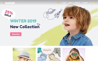 Sukids - Baby Shop & Kids Store WordPress . WooCommerce Theme