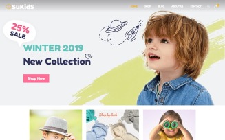 Sukids - Baby Shop & Kids Store WordPress WooCommerce Theme