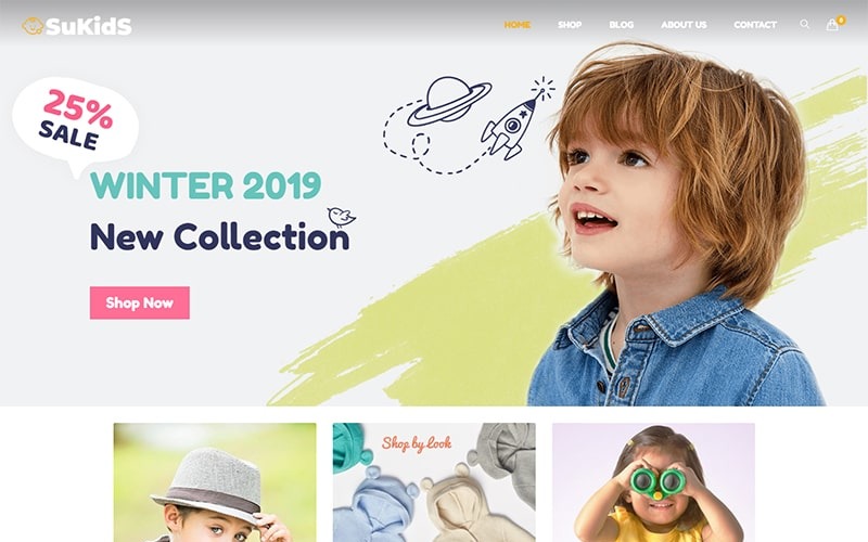 Sukids - Baby Shop & Kids Store WordPress WooCommerce Theme