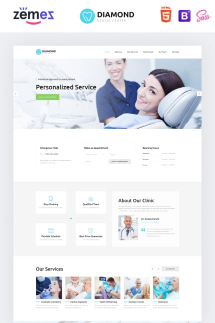 Template #78945 Clinic Teeth Webdesign Template - Logo template Preview