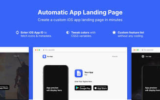 Automatic App Landing Page Template