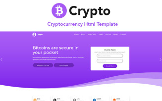 B-Crypto Cryptocurrency Single Page