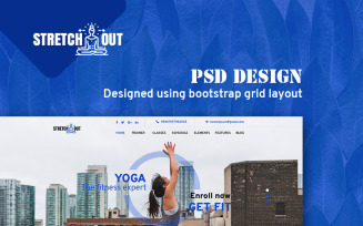 StretchOut PSD Template