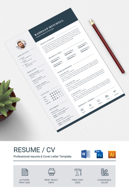 Template #79066 Template Cv Webdesign Template - Logo template Preview