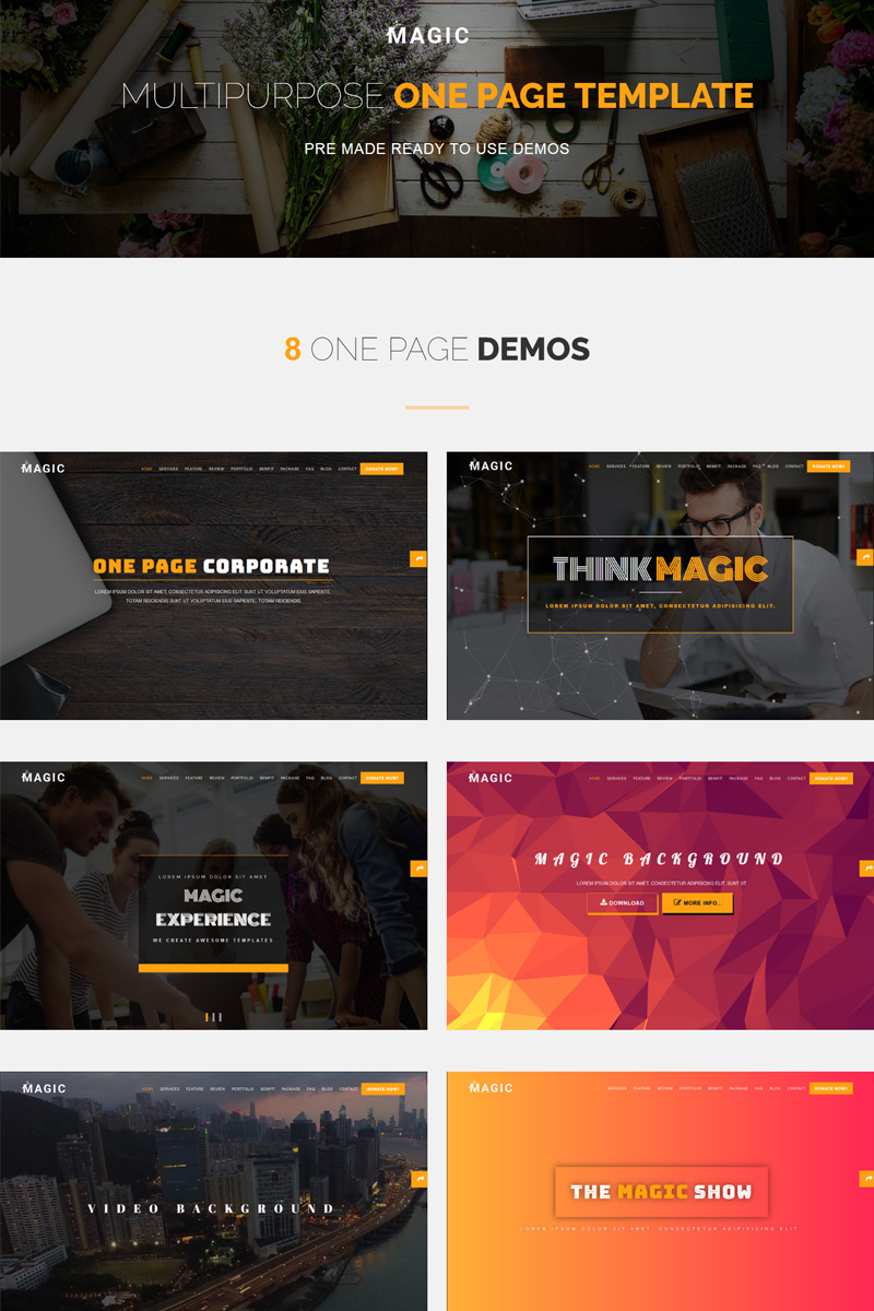 Magic - Multipurpose Onepage Joomla 5 Template