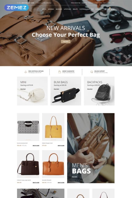 Template #79099 Bags Ecommerce Webdesign Template - Logo template Preview