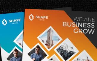 Clean Shape Flyer - Corporate Identity Template