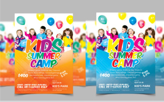 4 Kids Summer Camp Flyer - Corporate Identity Template