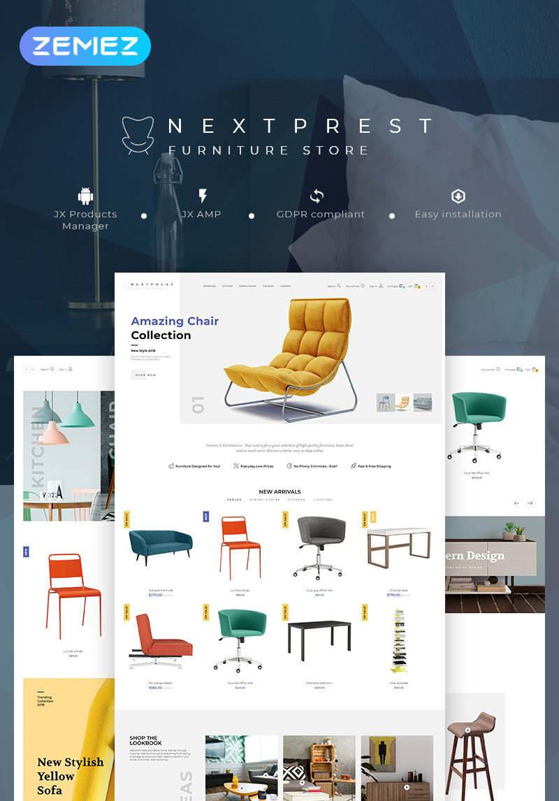 Nextprest Furniture Store Clean Bootstrap Ecommerce Prestashop Theme