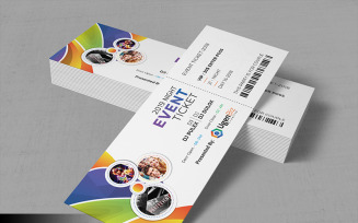 Rainbow Event Ticket - Corporate Identity Template