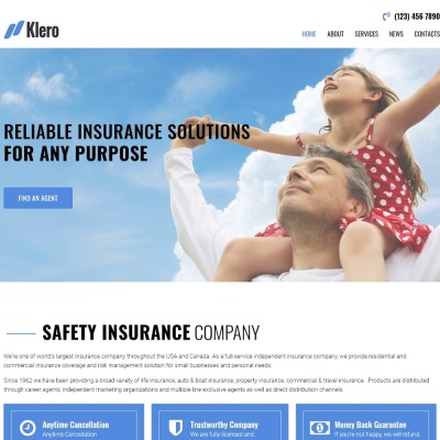 Insurance Responsive WordPress Motiv