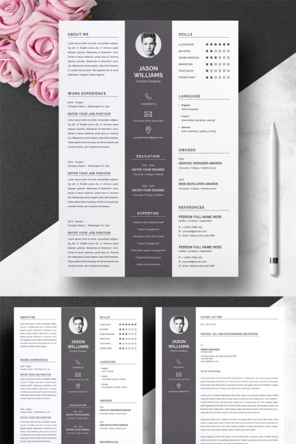 Template #79137 Page Resume Webdesign Template - Logo template Preview