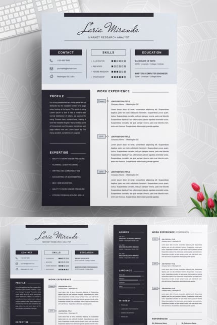 Template #79163 Page Resume Webdesign Template - Logo template Preview