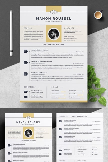Template #79174 Page Cv Webdesign Template - Logo template Preview