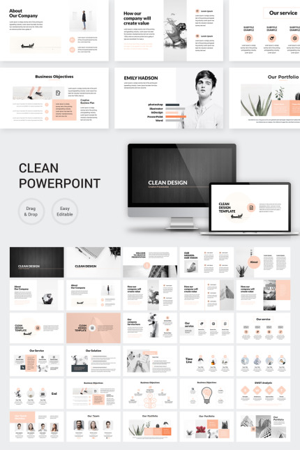 Template #79193 Powerpoint Business Webdesign Template - Logo template Preview