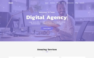 Swan - Parallax Agency HTML Landing Page Template