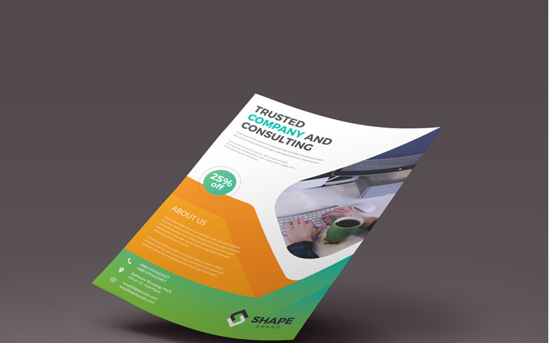 Trusted Minimal Flyer - Corporate Identity Template