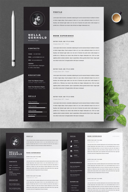 Template #79244 Page Cv Webdesign Template - Logo template Preview