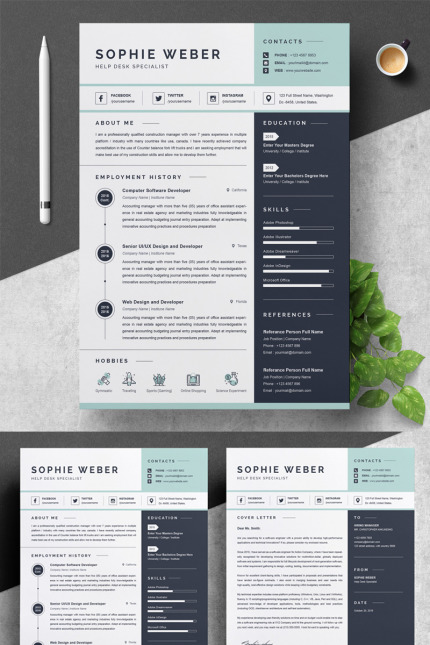 Template #79245 Page Cv Webdesign Template - Logo template Preview