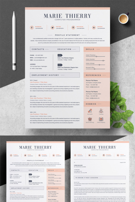 Template #79263 Page Cv Webdesign Template - Logo template Preview