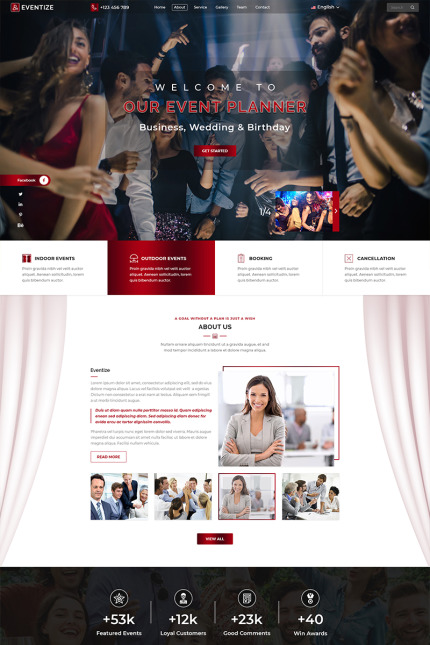 Template #79278 Planner Party Webdesign Template - Logo template Preview