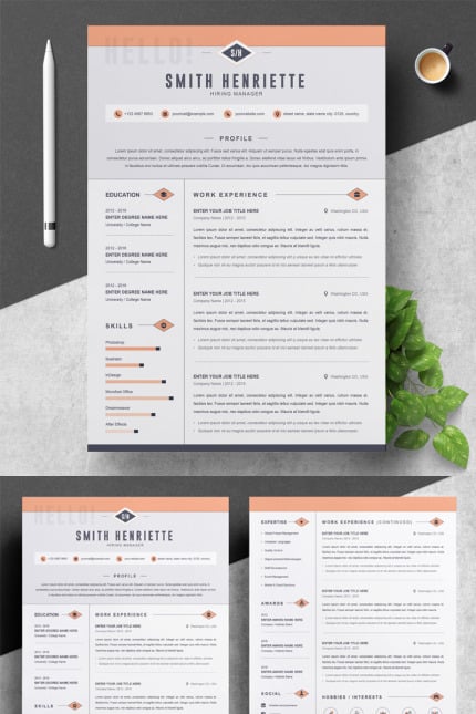 Template #79279 Page Cv Webdesign Template - Logo template Preview