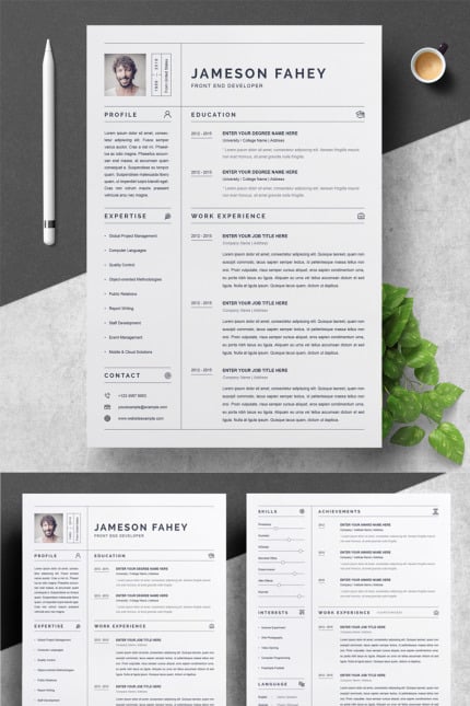 Template #79280 Page Cv Webdesign Template - Logo template Preview