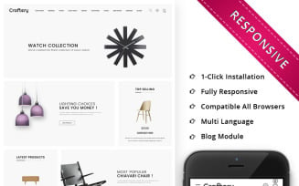 Craftery - The Furniture Store Responsive OpenCart Template