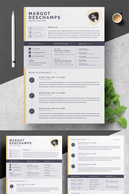 Template #79301 Page Cv Webdesign Template - Logo template Preview