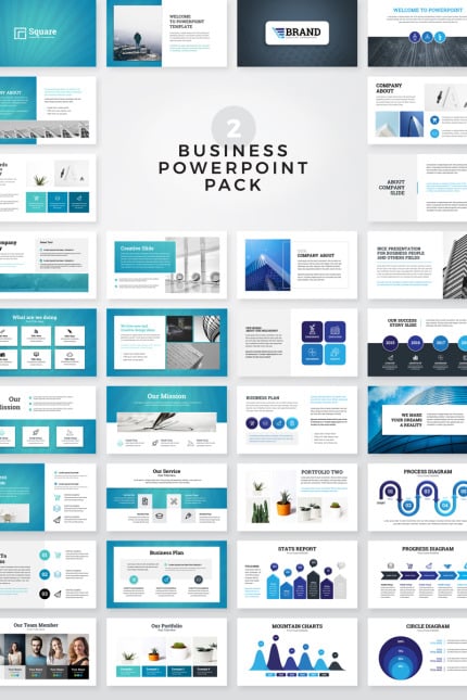 Template #79304 Powerpoint Business Webdesign Template - Logo template Preview