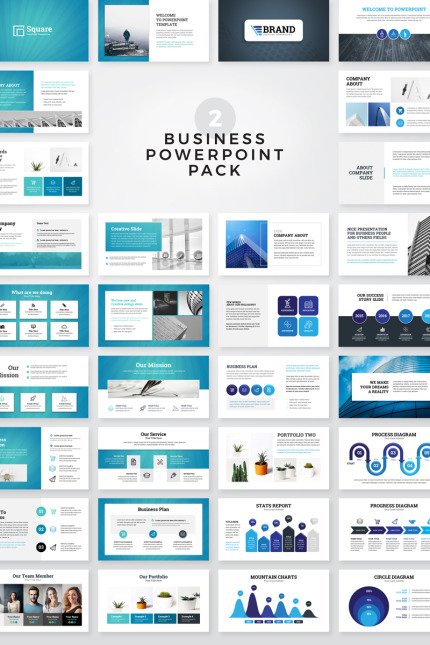 Template #79304 Powerpoint Business Webdesign Template - Logo template Preview