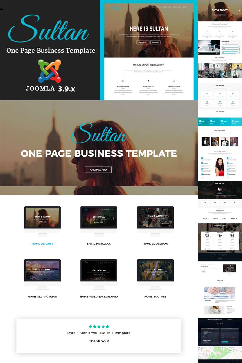 Sultan - One Page Joomla 5 Template