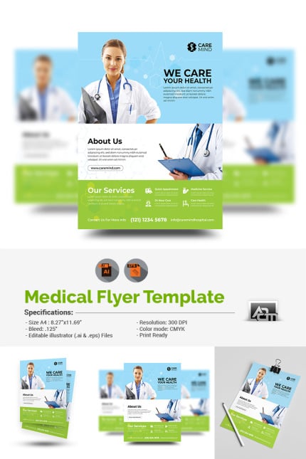 Kit Graphique #79326 Care Clinic Divers Modles Web - Logo template Preview