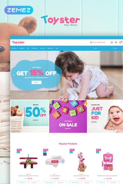 Template #79333 Toy Store Webdesign Template - Logo template Preview